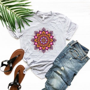 Mandala Shirt Mandala T-shirt Cute Spring Shirt Cute Shirt - Etsy