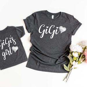 Gigi Shirt Gigi and Me Matching Shirts Gigis Girl Shirt Gigis Boy Shirt New Grandma Gift Mothers Day Shirt Mothers Day Gift Idea
