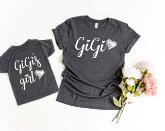 Gigi Shirt Gigi and Me Matching Shirts Gigis Girl Shirt Gigis Boy Shirt New Grandma Gift Mothers Day Shirt Mothers Day Gift Idea