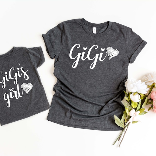 Gigi's Girl Shirt (script) | Gigi's Boy| Gigi Shirt | | Matching Gigi & Me Shirts | New Gigi gift | Mother's Day | Mother's Day Gift