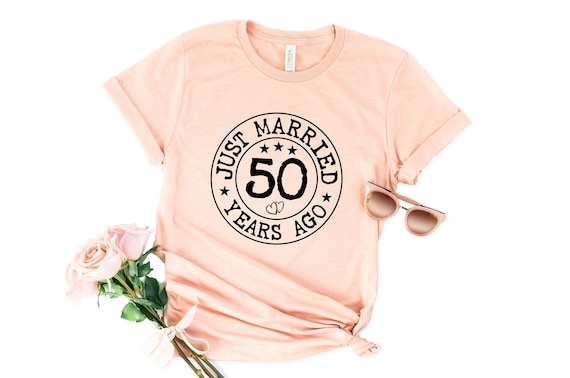 50th Wedding Anniversary Shirts, Parents Tshirt, 50th Wedding tshirt, 50th Anniversary Married Tshirt, 50 Years Custom Shirt, Gift for her