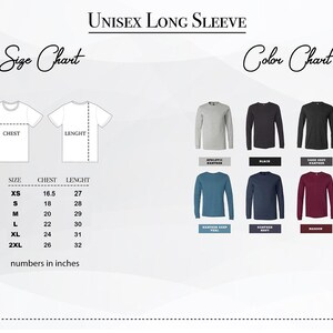 a long sleeved shirt with different colors and sizes