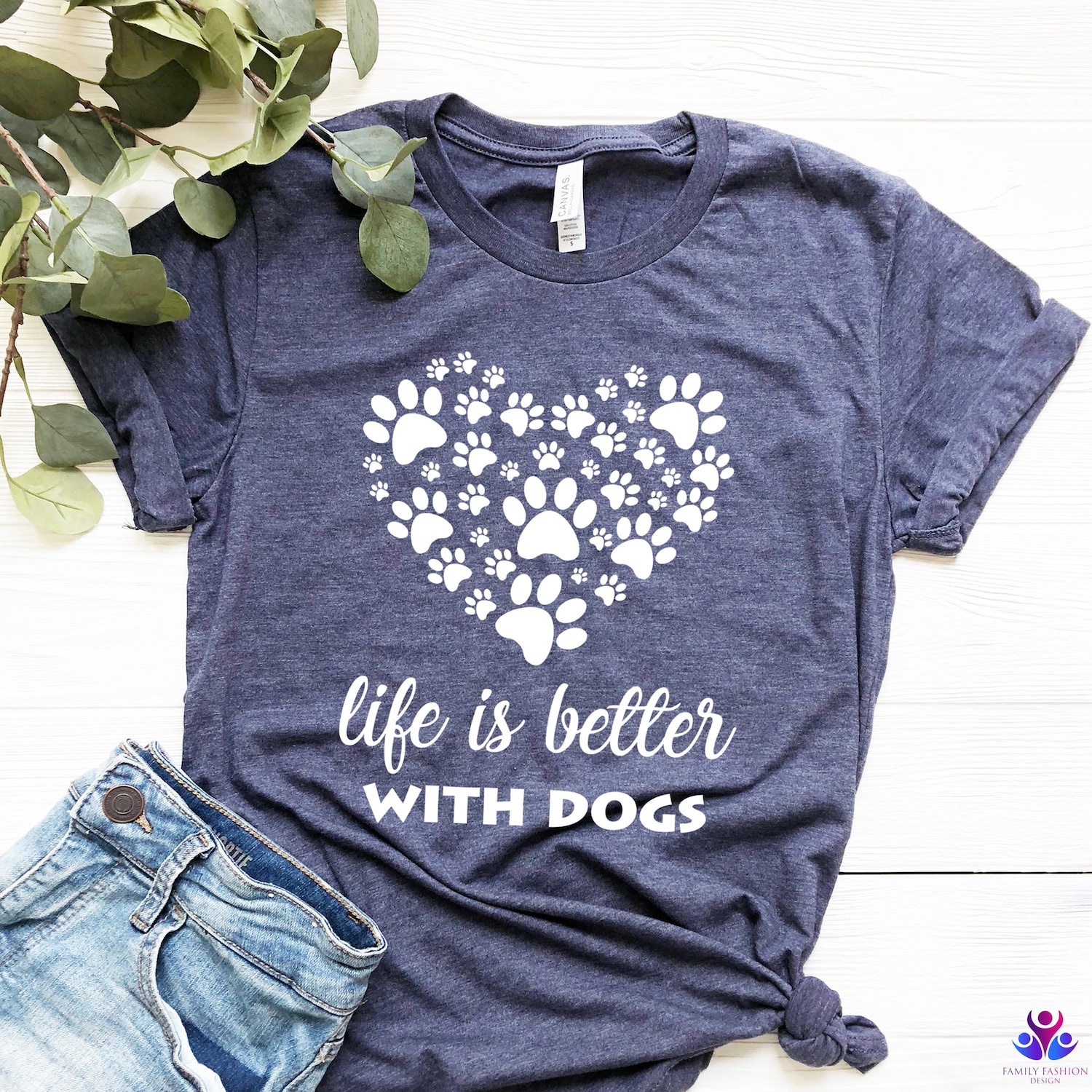 Life is Better with Dogs Shirt, Dog Mom Shirt, Dog Lover Shirt, Dog Person Shirt, Dog Lover, Dog Shirts for Women