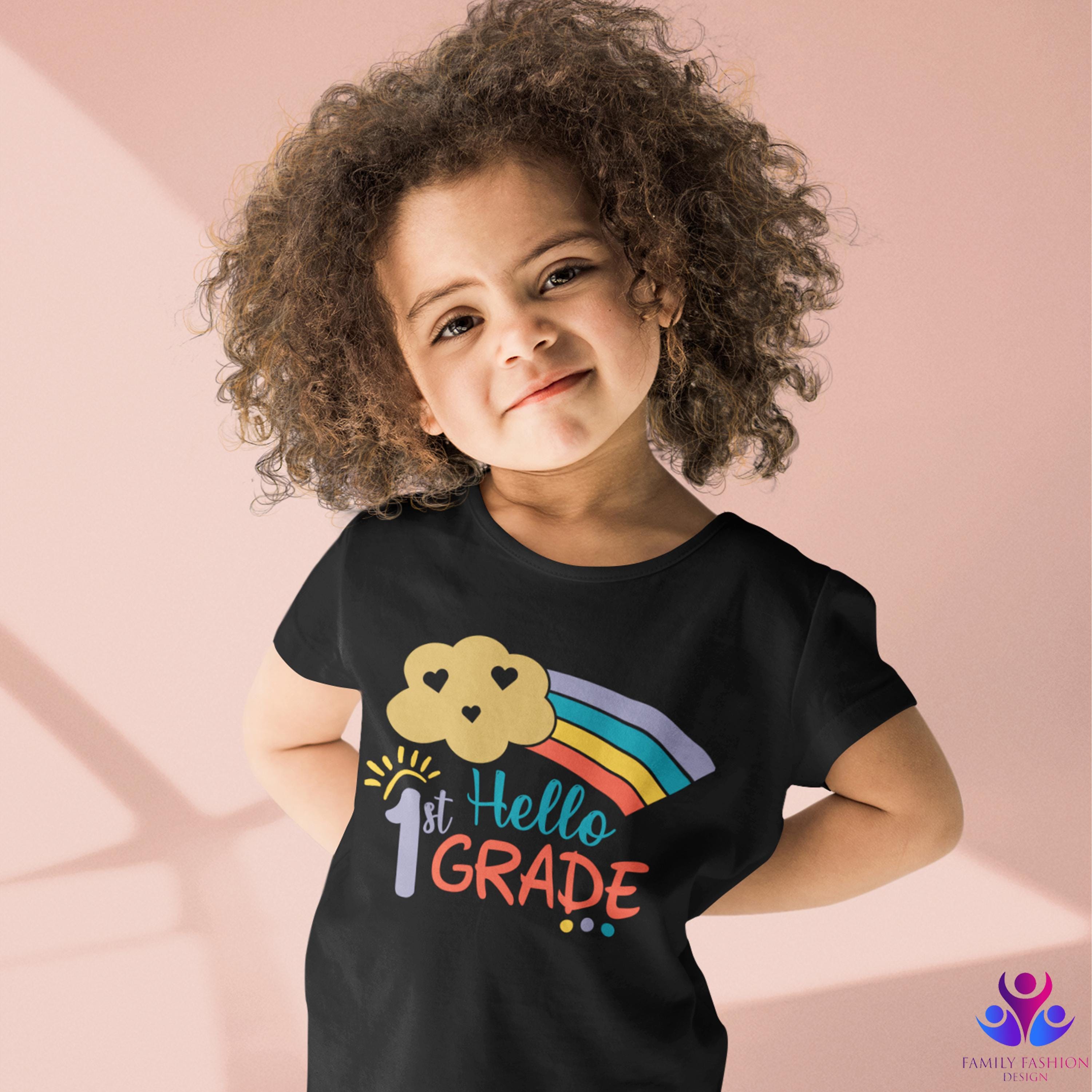 Hello First Grade Shirt Back to School Teacher Shirt First Day of