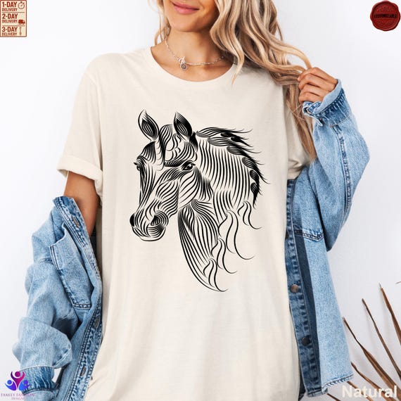 Horse Shirt Horse Lover Tee Horse Girl Shirt gift for Mother Animal Lover Tees Horse Lover Gift Love Horses Shirt gift for women