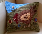 Penny Flower Chicken Rug Hooking Paper Pattern - (Copyright Protected - Please See quot FAQs quot For Copyright Details)