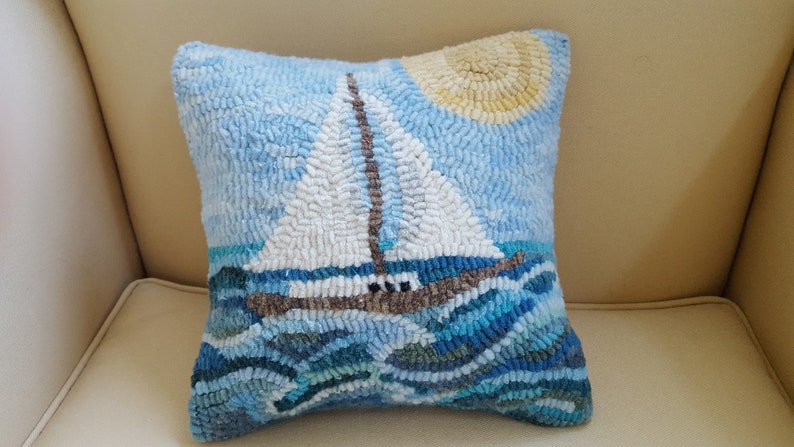 Come Sail Away Rug Hooking Paper Pattern  Copyright image 0