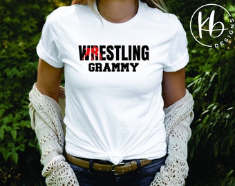 Ringen Grammy DamenMode T-Shirt. Ringen Grammy Tee. Wrestling Fan T-Shirt. Geschenk für Grammy. Geschenk für Oma.