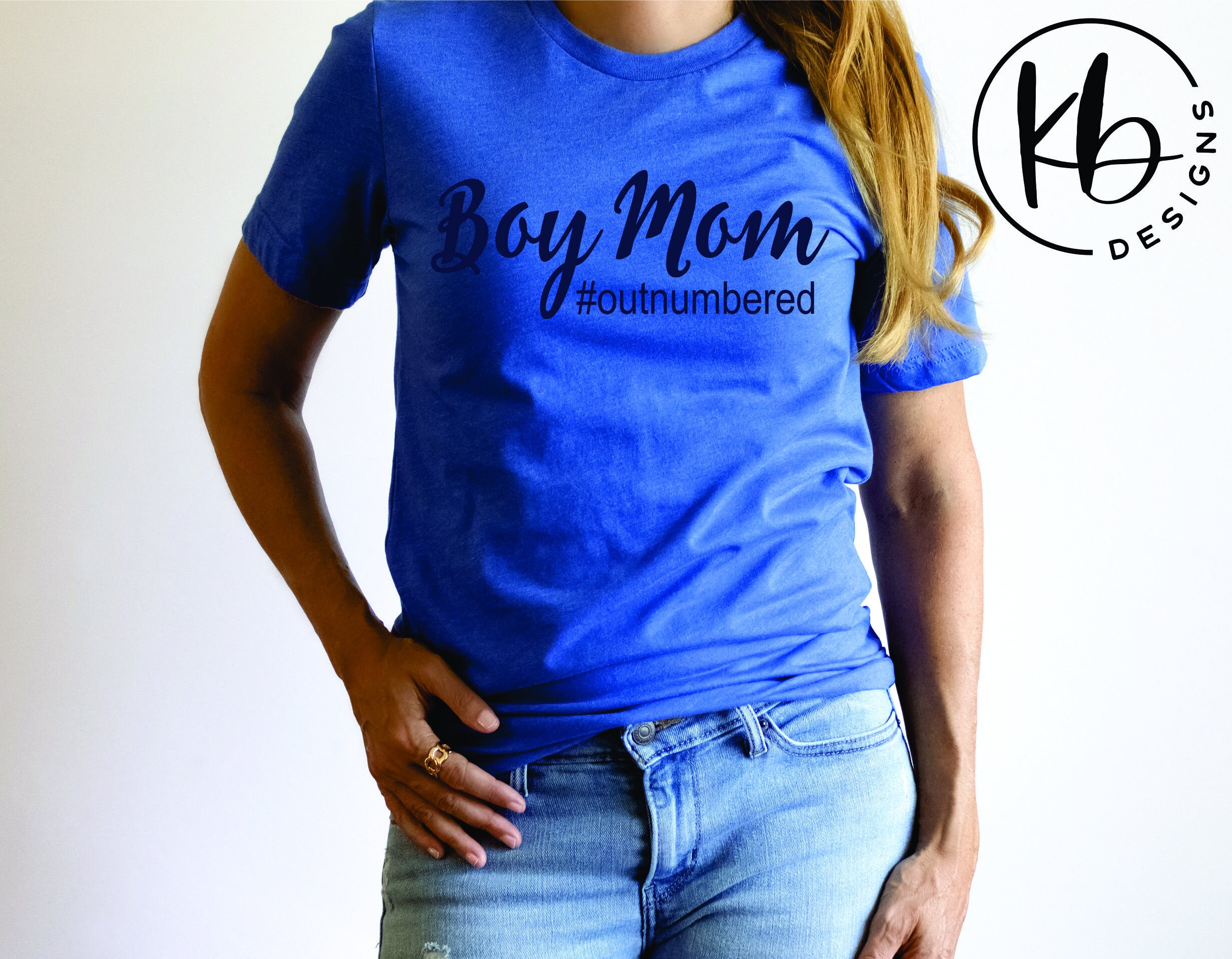 UNISEX Boy Mom Fashion T-Shirt. Family Fashion Shirt. Boy Mom Quote. Outnumbered T-Shirt. Gift for Mom. Gift for Friend.