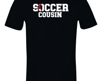 Soccer Cousin SVG - PNG - eps - dxf. Soccer Cousin Digital Files. Soccer Family Files. Soccer Fan. Files for Cricut. Files for Silhouette.