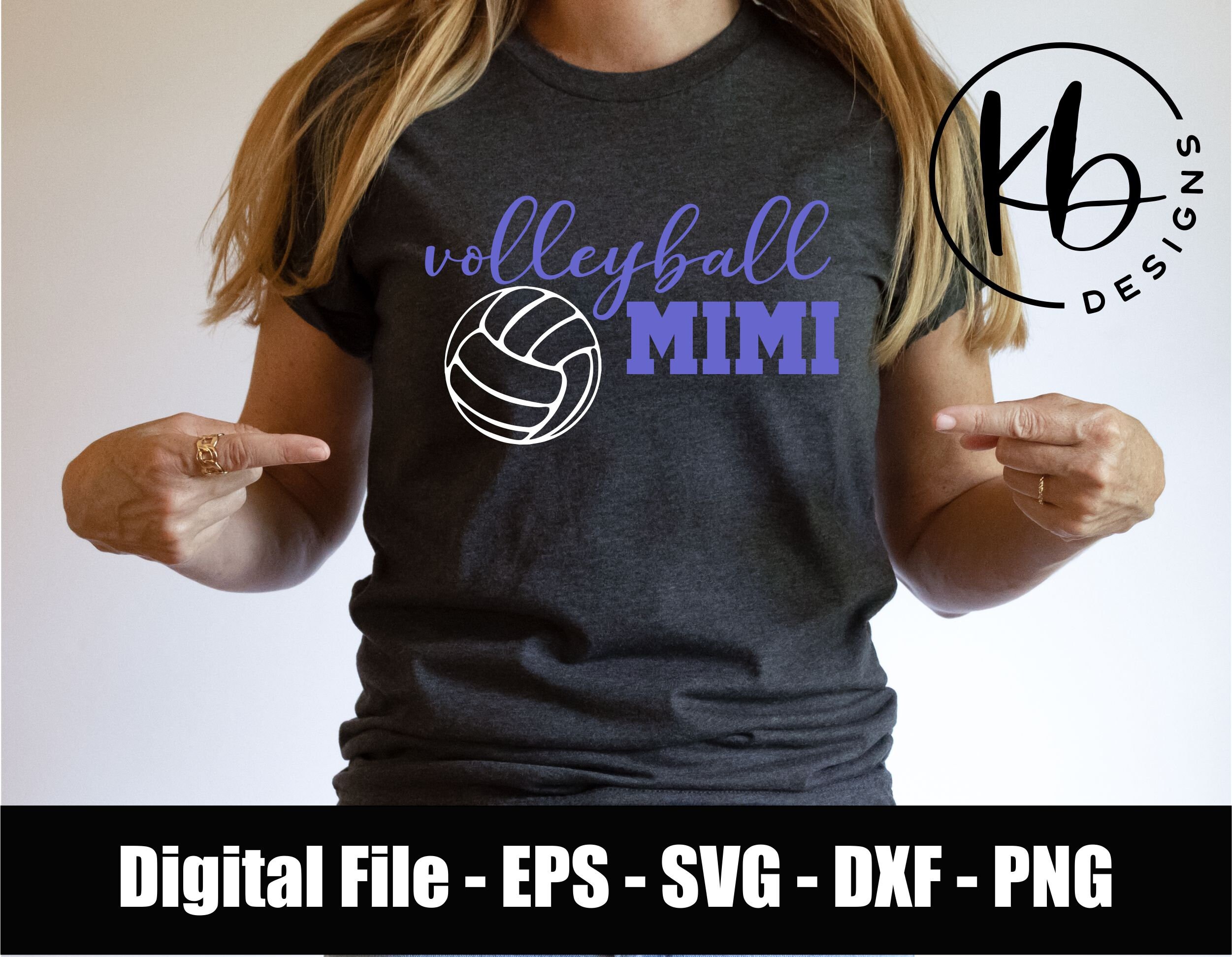 Volleyball Mimi Digital File Download. Volleyball Mimi SVG Etsy