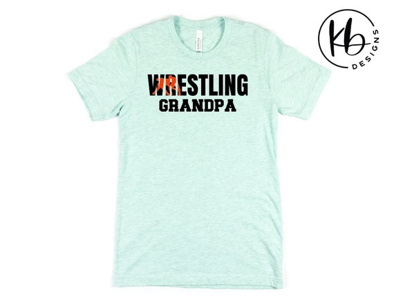 Wrestling Grandpa Fashion T-Shirt. Men's Fashion Tee. Wrestling Fashion Tee. Wrestling Family. Sports Fan. Gift for Grandpa. Gift for Dad.
