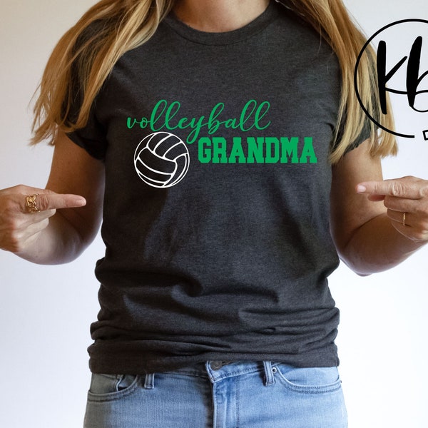 Volleyball Grandma Fashion T-Shirt. Women's Fashion T-Shirt. Volleyball T-Shirt. Volleyball Family. Sports Family. Gift for Grandma.