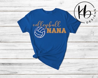 Volleyball Nana Fashion T-Shirt. Women's Fashion T-Shirt. Volleyball T-Shirt. Volleyball Family. Sports Family. Gift for Nana.