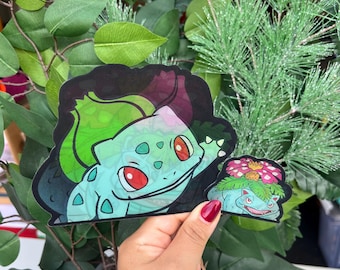 Adesivo de movimento 3D da evolução do Bulbasaur