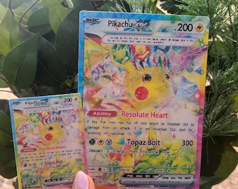 Special Illustration Pikachu Card 3D Motion Sticker
