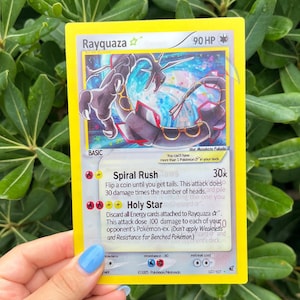 Lugia, Rayquaza, Charizard Card 3D-bewegingssticker (groot)