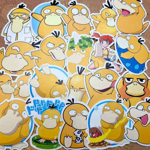 Psyduck Laptop Stickers Etsy