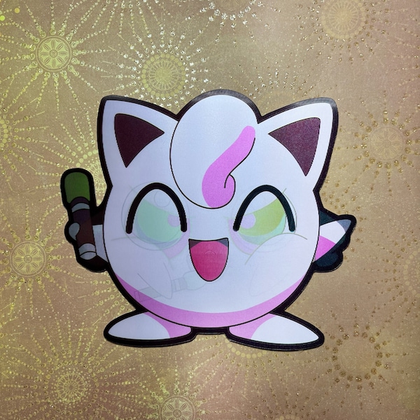 Jigglypuff 3D Motion Sticker (Large)