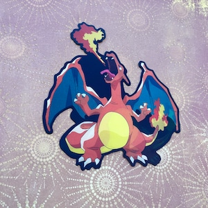 Grote Charizard 3D-bewegingssticker