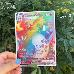 Charizard VMAX-kaart 3D-bewegingssticker (groot)