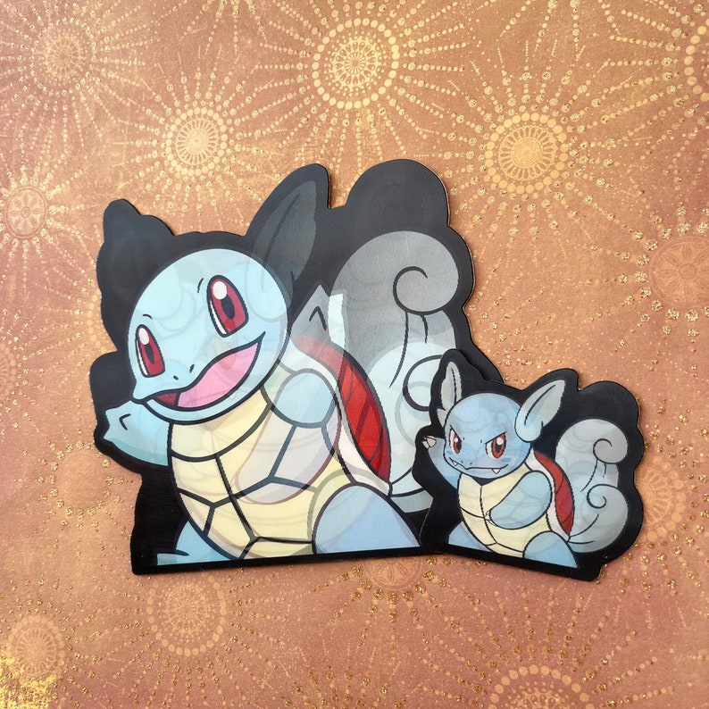 Squirtle Evolution 3D Motion Sticker - Etsy