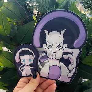 Mew / MewTwo Evolution 3D Motion Sticker