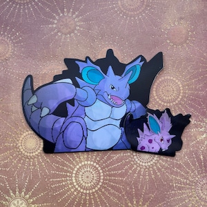 Nidoking Evolution 3D Motion Sticker