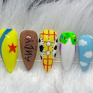 Toy Story themed press on nails