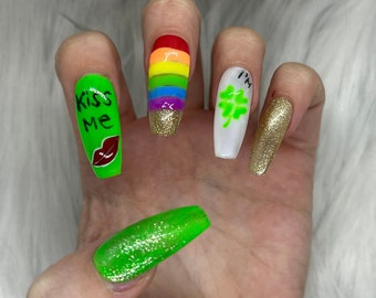 Luck of the Irish Press on Nails