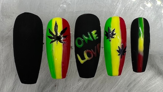 Fancy Rasta Nails Rasta Nails