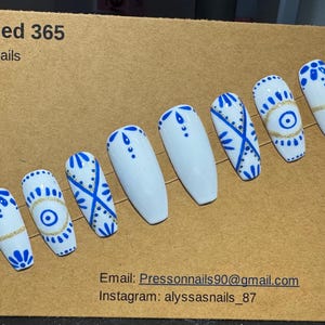 Uñas con temática griega