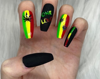 Prensa rasta en las uñas - Etsy España