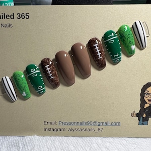 Football Press on Nails