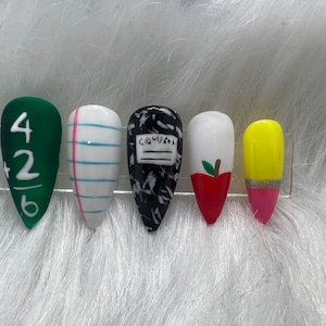 Back to School Press on Nails
