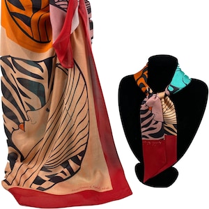 Eternal Woman Skinny Scarf, Artie, Silk Wristband, Purse Scarf, Woman’s Slim Bandeau Headband, Wrist Wrap Bracelet, Silk Scarf for Hair