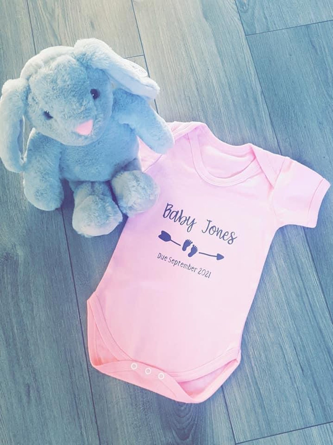 Personalised Baby Announcement Vests Etsy UK