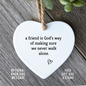 Friendship Ornament - Gods Way - Family Gift Ornament - Best Friend Ornament-Friend Ornament- Ornament for best Friends-Friends