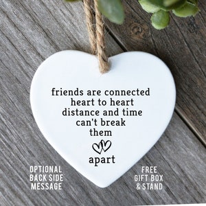Best friends ornament-friends are connected-best friend ornament-friendship Christmas ornament-Valentine&#39;s Day gift-ornament for friends-