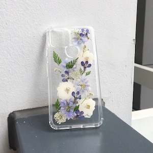 Handmade botanical flower phone case for iPhone 17 16 15 14 13 pro max 16e, Google Pixel 10 pro, Samsung S23 S24 S25 plus Ultra A16  A56