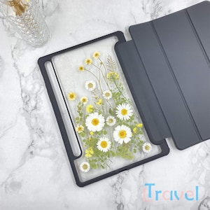Daisy garden flower case for Samsung Tab S10 S9 S8 Ultra Plus,Samsung Tab S7 S8 S9 S10 FE+,Samsung Tab A8 A9 A9+,iPad Pro Air 2024 2025