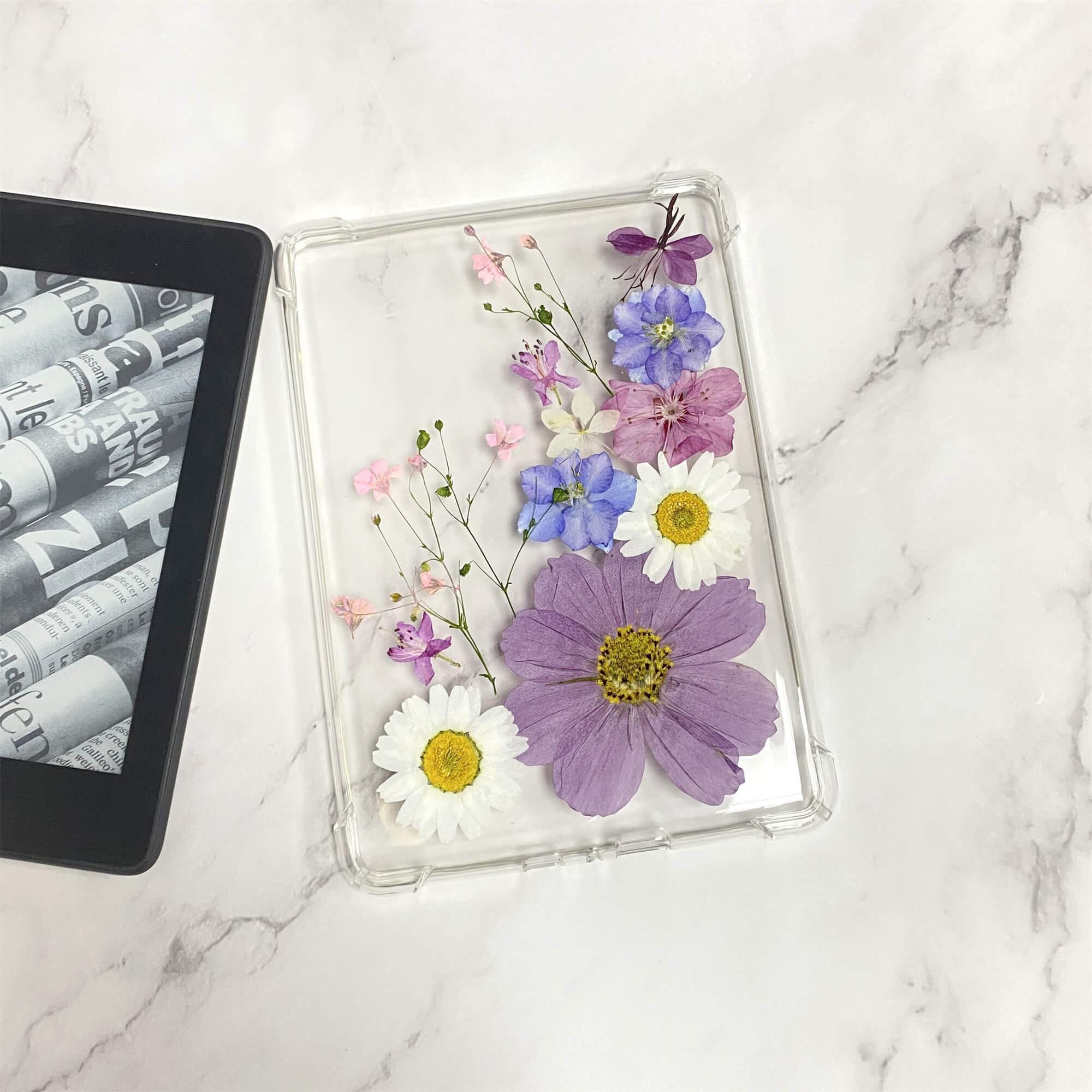 Purple Cosmos White Daisy Flower Case for Kindle Colorsoft,kindle ...