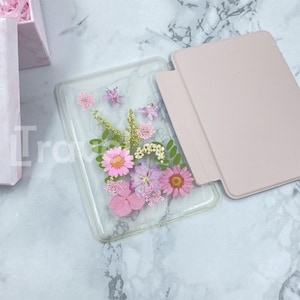 Real Pressed daisy flower case for Kindle Colorsoft 7&#39;&#39;,Kindle Paperwhite 12th 11th 10th gen, Kindle 6&#39;&#39; 2024 2022, Oasis 2019 7&#39;&#39;