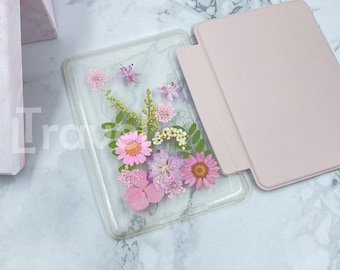 Real Pressed daisy flower case for Kindle Colorsoft 7'',Kindle Paperwhite 12th 11th 10th gen, Kindle 6'' 2024 2022, Oasis 2019 7''