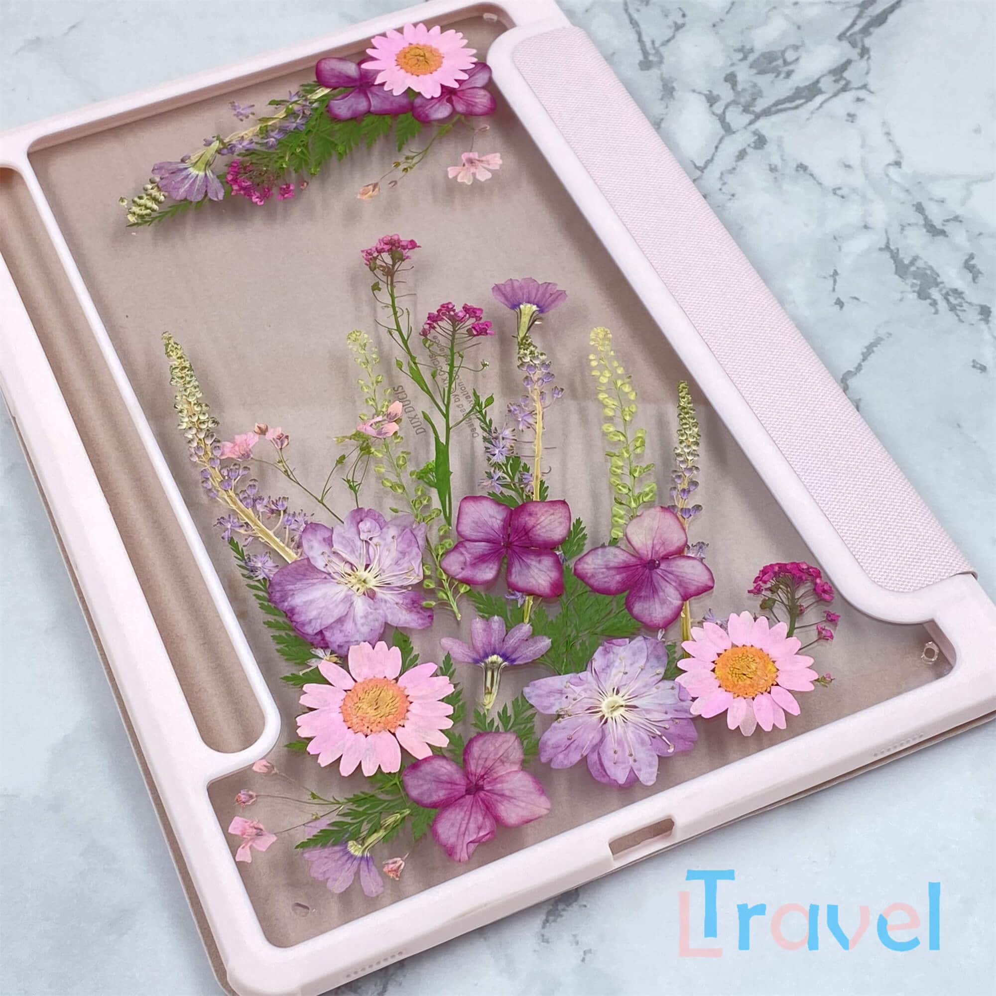 Pink Daisy Hydrangea Flower Case for Samsung Tab S11 S10 S9 S8 Ultra ...