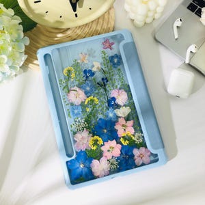 Colorful natural flowers customizable case for Samsung Tab S10 S9 S8 Ultra Plus, Samsung Tab S9 S10 FE+, Samsung Tab A8 A9+, iPad Air 2025