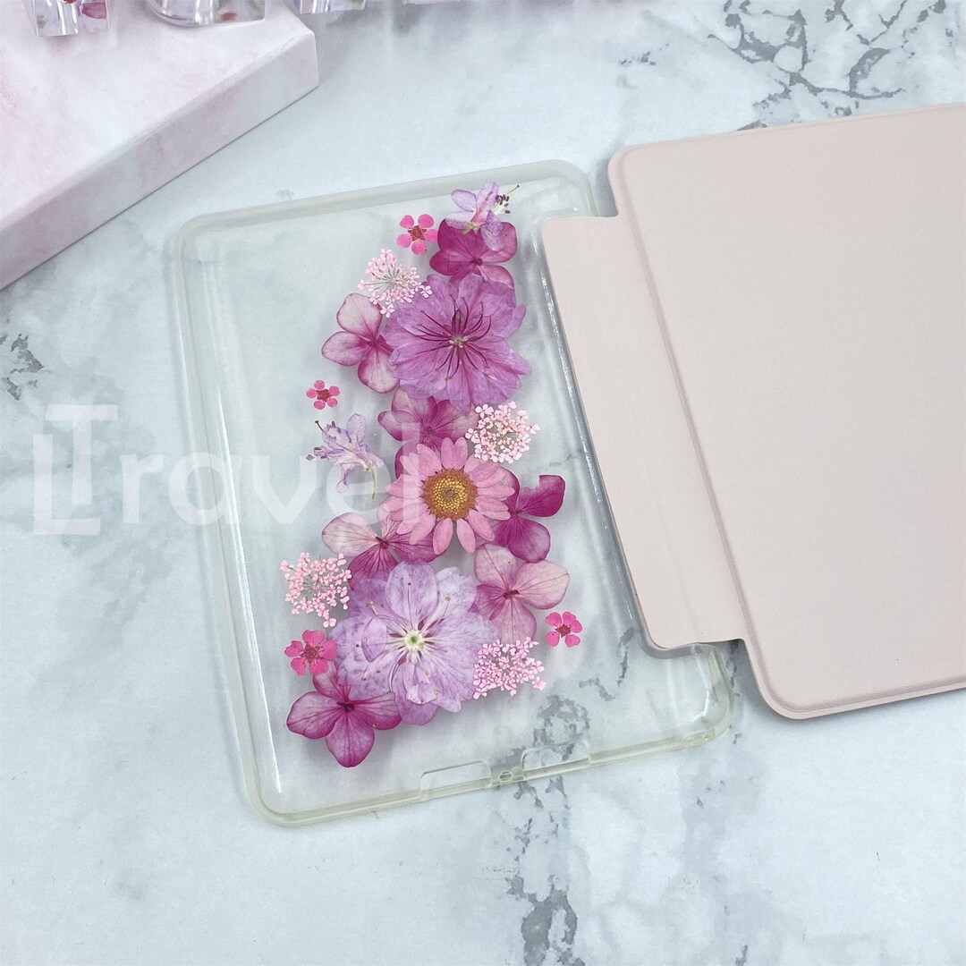 Real Pink Cosmos Daisy Flower Case for Kindle Colorsoft 7'',kindle ...