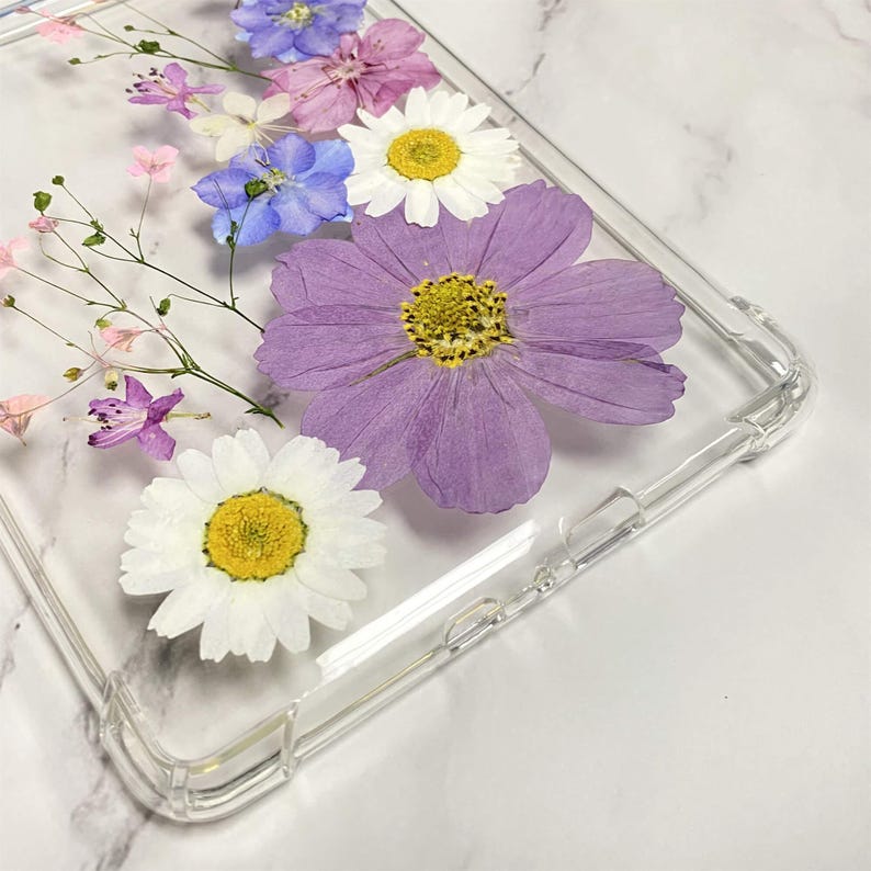 Purple Cosmos White Daisy Flower Case for Kindle Colorsoft,kindle ...