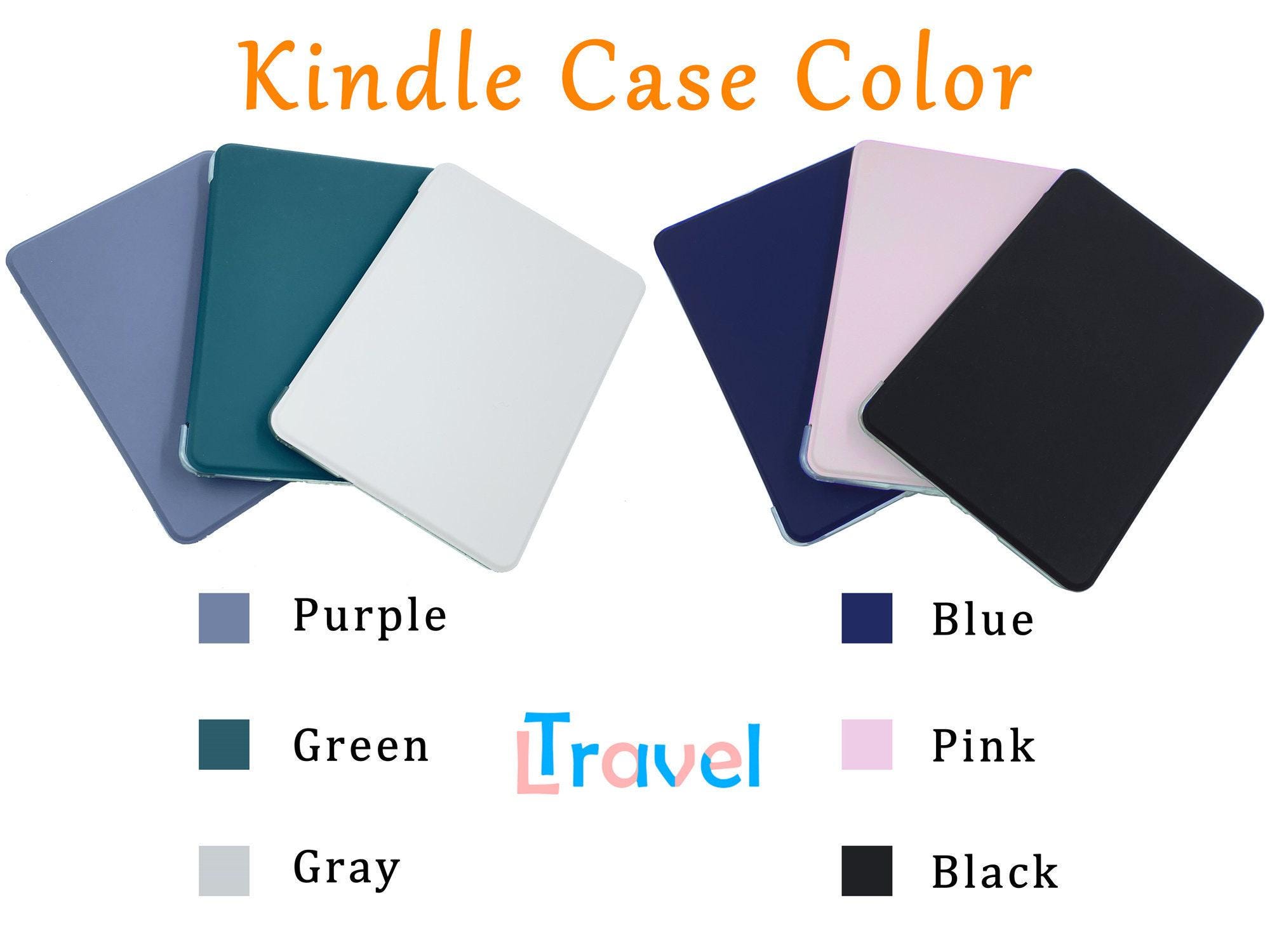 Real Dried Wild Grass Blue Flower Case for Kindle Colorsoft 7'',kindle ...