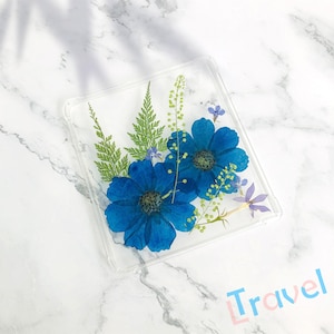 Natural dried blue cosmos flowers E-Book case for Kobo Libra 2 (2021), Kobo Clara Color 2024,Clara 2E 2022,Libra H2O, Libra Colour 7‘’ case